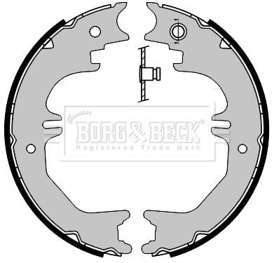 BORG & BECK Комплект тормозных колодок BBS6461
